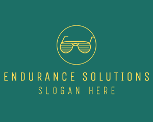 Yellow Summer Sunglasses  logo design