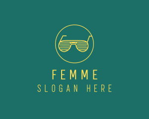 Yellow Summer Sunglasses  logo design