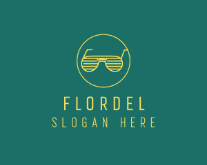 Yellow Summer Sunglasses  logo design