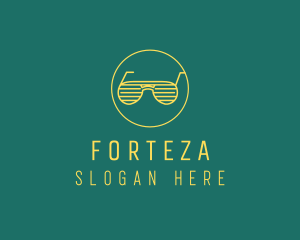 Yellow Summer Sunglasses  logo design