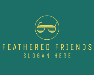 Yellow Summer Sunglasses  logo design