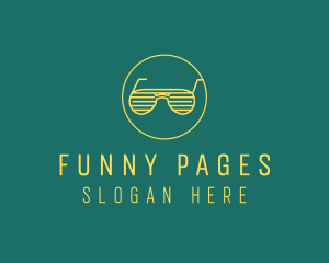 Yellow Summer Sunglasses  logo design