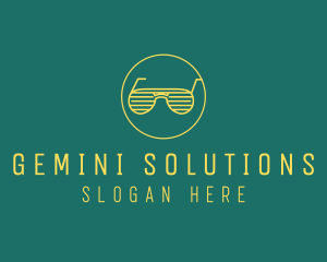 Yellow Summer Sunglasses  logo design