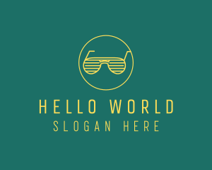 Yellow Summer Sunglasses  logo design