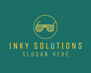 Yellow Summer Sunglasses  logo design