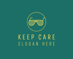 Yellow Summer Sunglasses  logo design