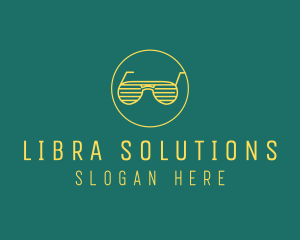 Yellow Summer Sunglasses  logo design