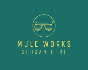 Yellow Summer Sunglasses  logo design