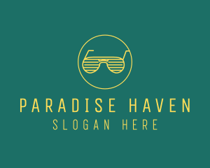 Yellow Summer Sunglasses  logo design