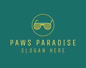 Yellow Summer Sunglasses  logo design