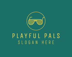 Yellow Summer Sunglasses  logo design