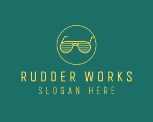 Yellow Summer Sunglasses  logo design