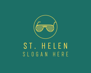 Yellow Summer Sunglasses  logo design