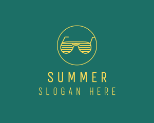 Yellow Summer Sunglasses  logo design