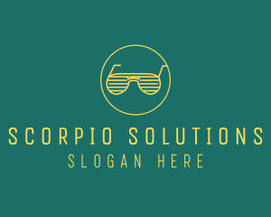 Yellow Summer Sunglasses  logo design