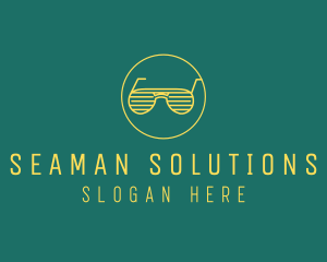 Yellow Summer Sunglasses  logo design