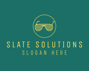 Yellow Summer Sunglasses  logo design