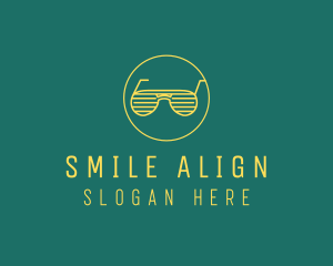 Yellow Summer Sunglasses  logo design