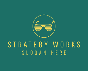 Yellow Summer Sunglasses  logo design