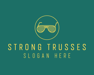 Yellow Summer Sunglasses  logo design