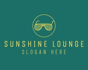 Yellow Summer Sunglasses  logo design