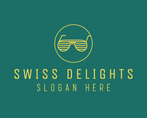 Yellow Summer Sunglasses  logo design