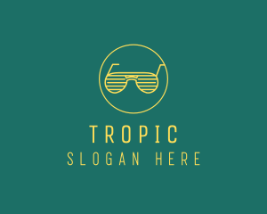 Yellow Summer Sunglasses  logo design