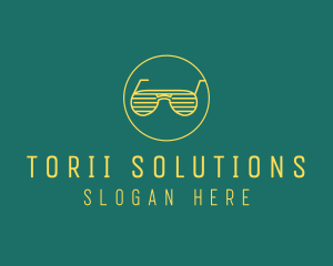 Yellow Summer Sunglasses  logo design