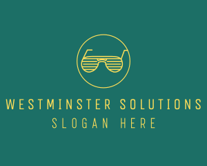 Yellow Summer Sunglasses  logo design