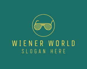 Yellow Summer Sunglasses  logo design