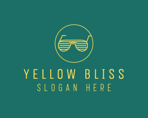 Yellow Summer Sunglasses  logo design