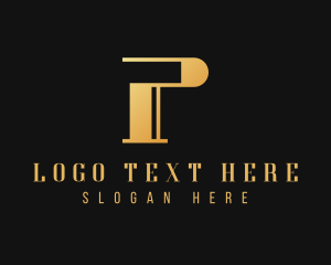 Boutique - Art Deco Boutique Pillar logo design