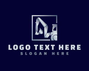 Dig - Construction Backhoe Equipment logo design