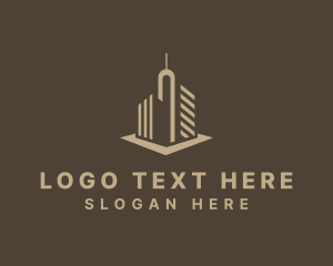 Skyscraper - Urban Building Apartment logo design