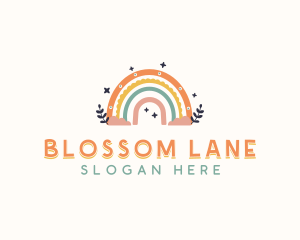 Rainbow Kindergarten Boho Logo