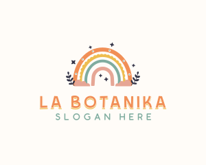 Rainbow Kindergarten Boho Logo