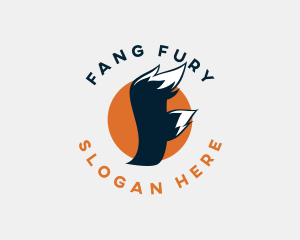 Tail Fox Letter F logo design