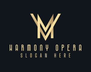 Opera - Deluxe Entertainment Company Letter MV logo design