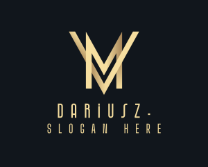 Plaza - Deluxe Entertainment Company Letter MV logo design