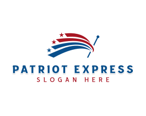 Patriotic Government Flag logo design