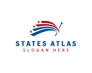 Patriotic Government Flag logo design