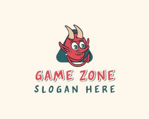 Retro Demon Gamer logo design