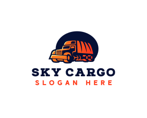 Truck Vehicle Logistics logo design