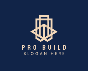 Modern Minimalist Building logo design