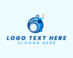 Wheelchair - Disability Physiotherapy Care logo design