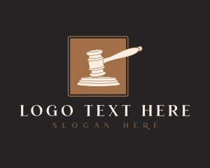 Jury - Legal Justice Mallet logo design