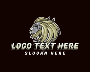 King - Lion Mascot Gaming logo design