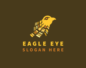 Wildlife Eagle Sun  logo design