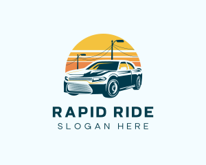 Sunset Car Ride logo design