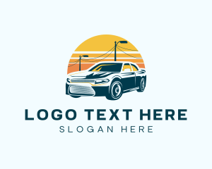 Sunset Car Ride Logo